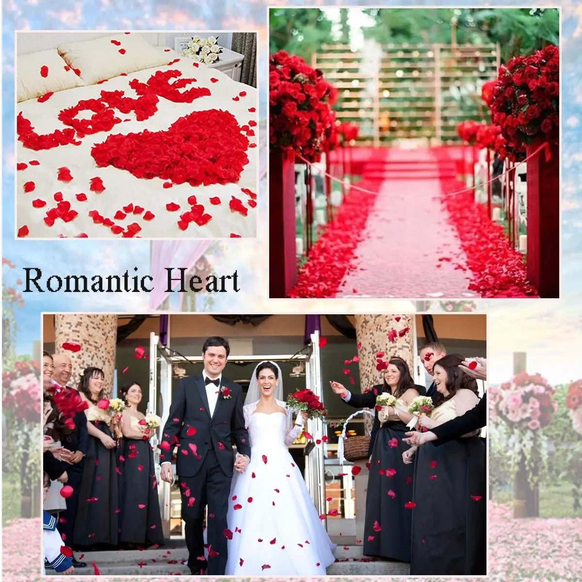 Valentine's Day 200Pcs Romantic Flowers Decoration