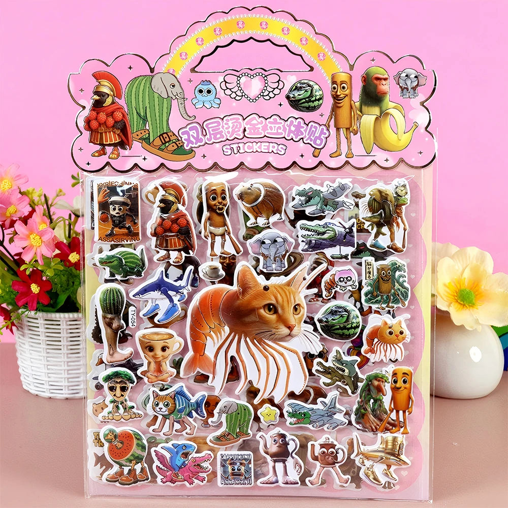 Italian Brainrot Bubble Stickers