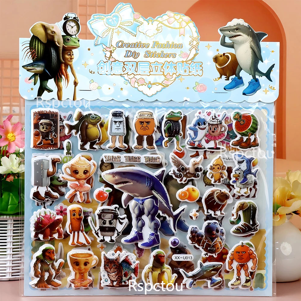 Italian Brainrot Bubble Stickers