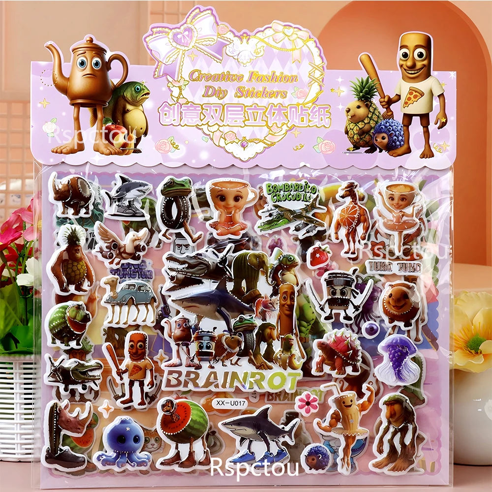 Italian Brainrot Bubble Stickers