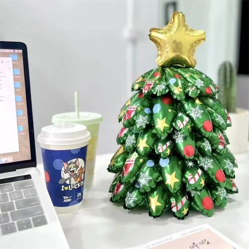 Inflatable Christmas Tree Santa Claus