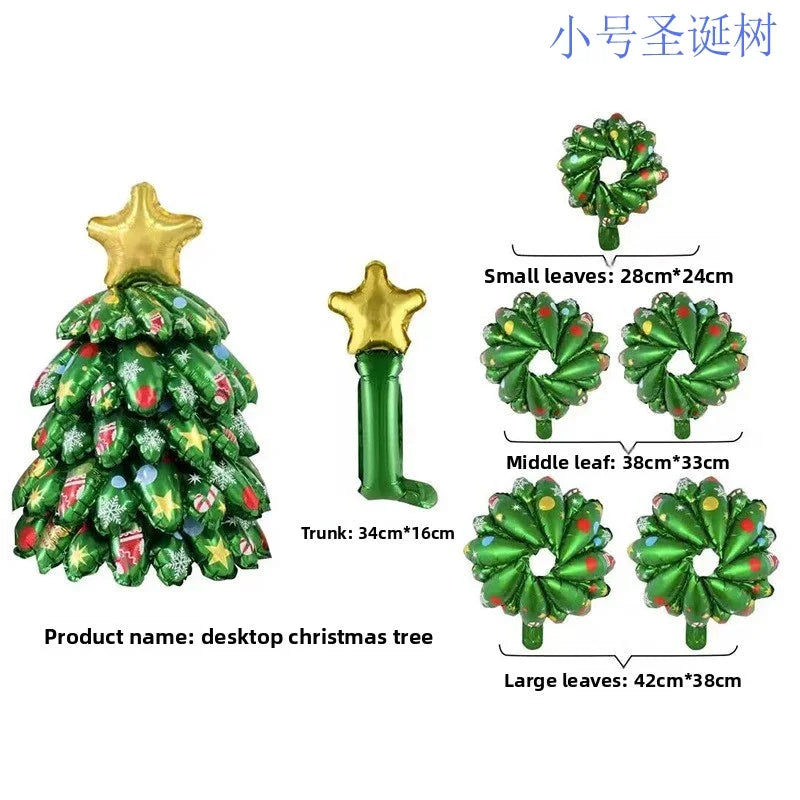 Inflatable Christmas Tree Santa Claus