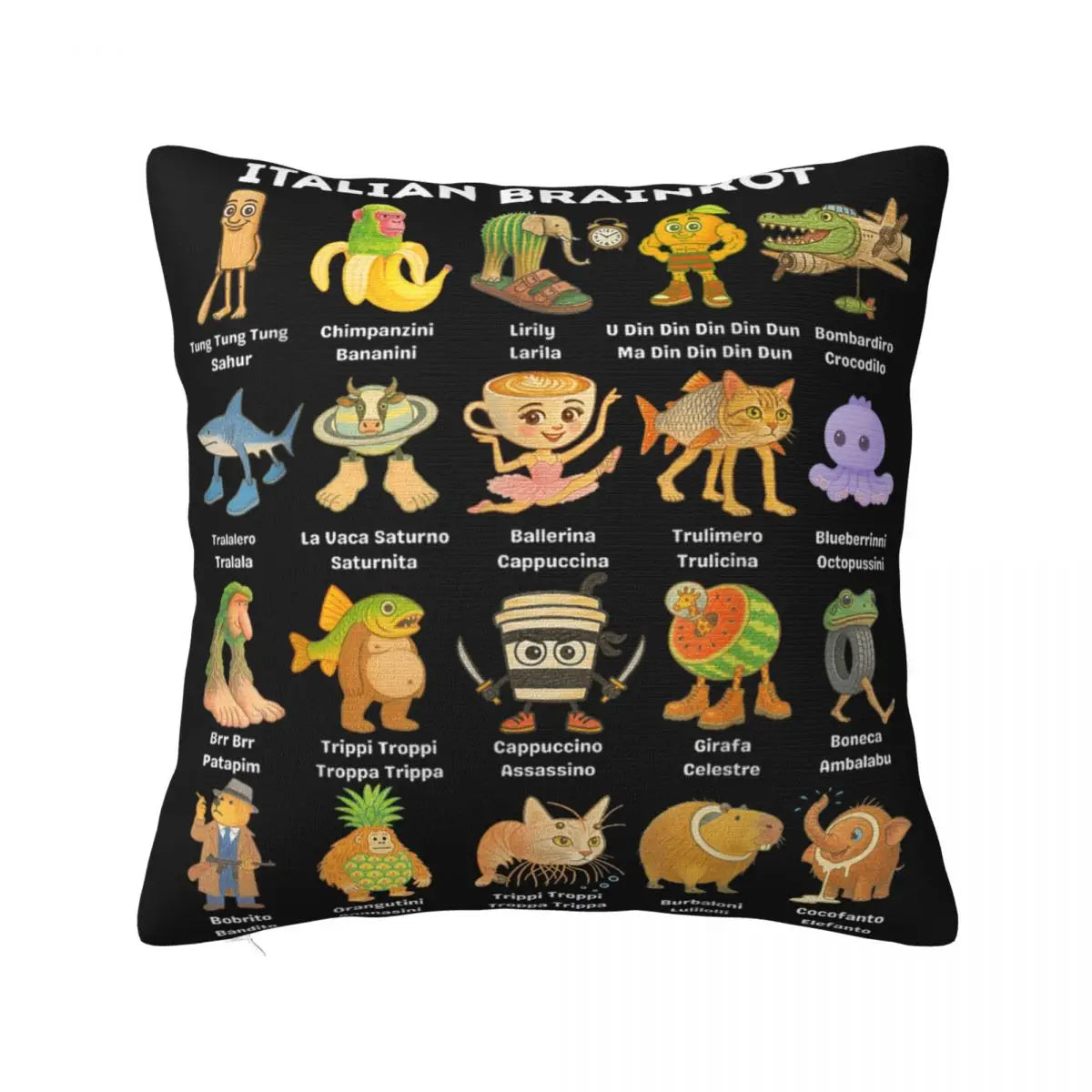 Italian Brain Pillow Case