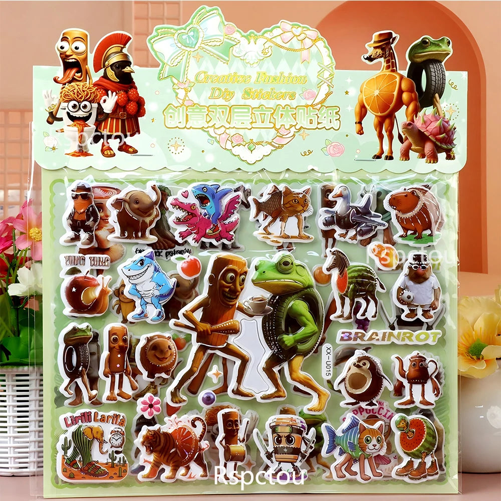 Italian Brainrot Bubble Stickers