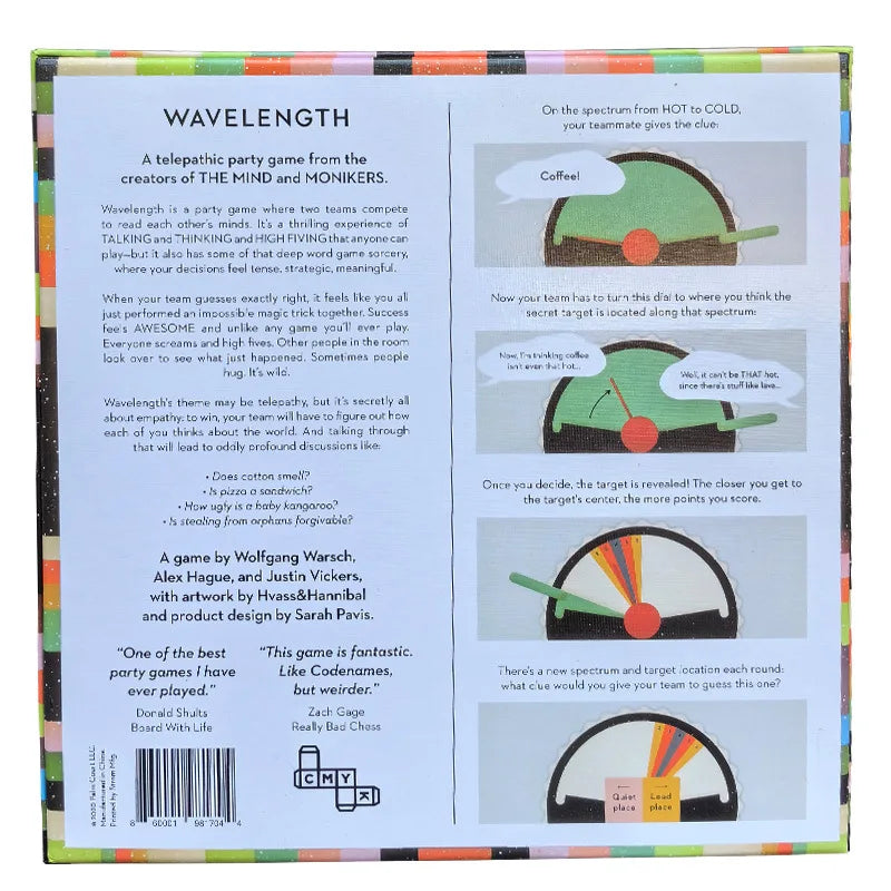 Wavelength: A Telepathic Party Game 2-12 Players