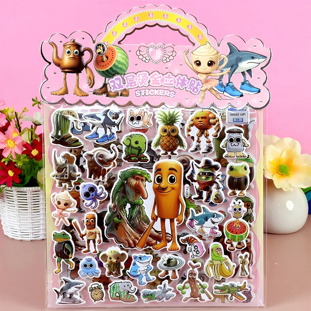 Italian Brainrot Bubble Stickers