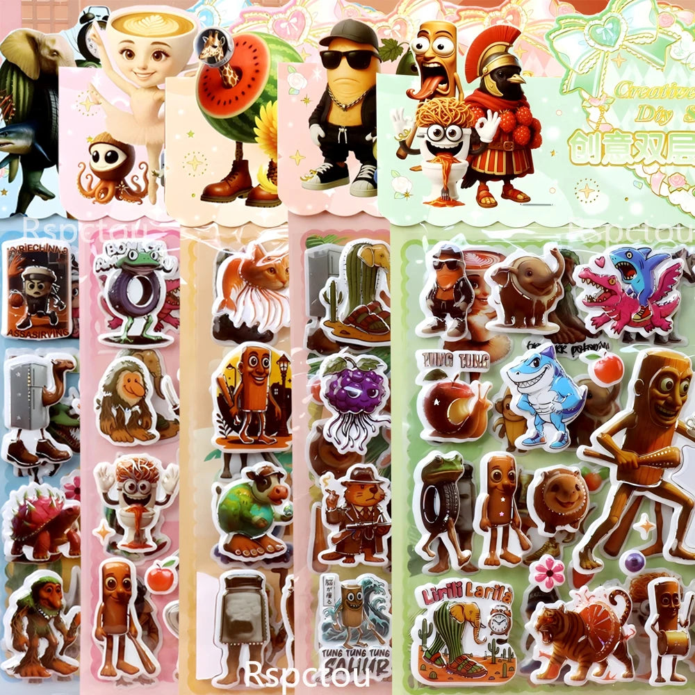 Italian Brainrot Bubble Stickers