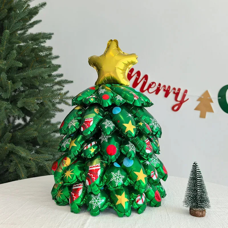 Inflatable Christmas Tree Santa Claus