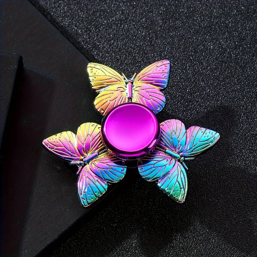 Butterfly Fidget Spinner Toy for Kids – Durable Metal Sensory Finger Spinner for Party Favor, Birthday Gift