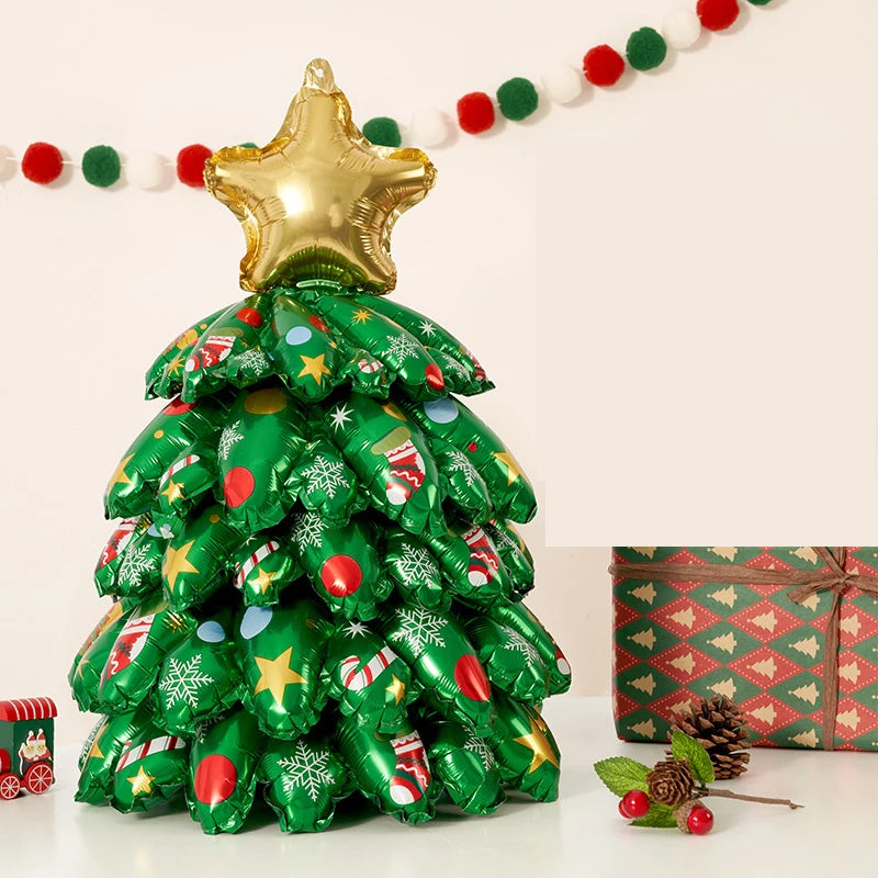 Inflatable Christmas Tree Santa Claus